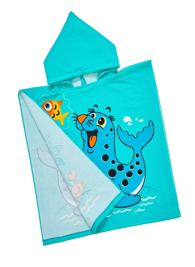 بيبي كلو Cartoon Seal Kids Hooded Bath Towel