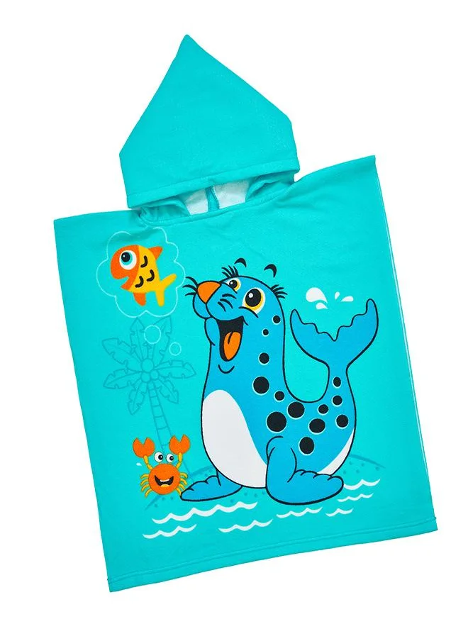 بيبي كلو Cartoon Seal Kids Hooded Bath Towel