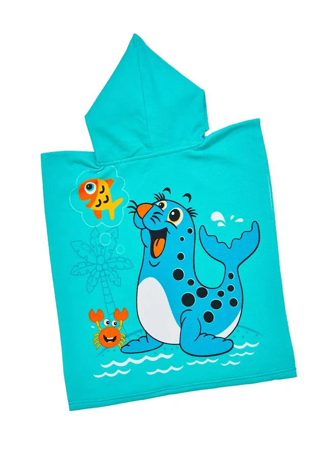 babyqlo Cartoon Seal Kids Hooded Bath Towel