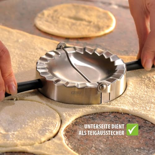 GEFU 28490 Ravioli & Pasta Mold Round, Silver & Black - Image 4