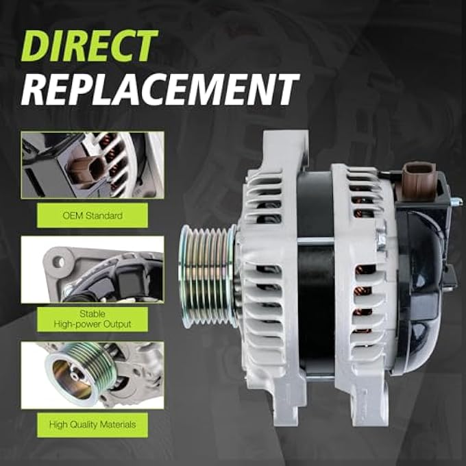 Kinwrdsn Alternator Compatible with 2008-2012 Accord 2.4L Coupe/Sedan2009-2014 for Acura TSX 2.4L Sedan2011-2014 for Acura TSX 2.4L Wagon2011 for Acura TSX 2.4L Base 104210-5890 - Image 5