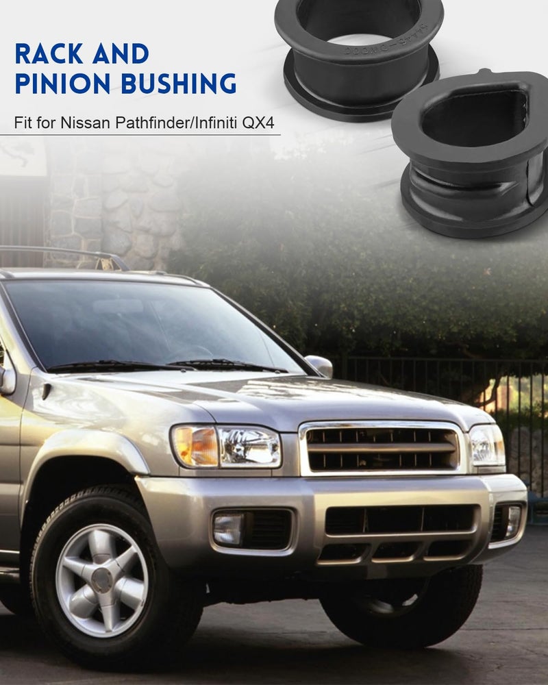 ANODZU Rack and Pinion Bushing Fit for Nissan Pathfinder 1996-2004 Infiniti QX4 1997-2003, Power Steering Gear Bushing Replace 905-402 - Image 2