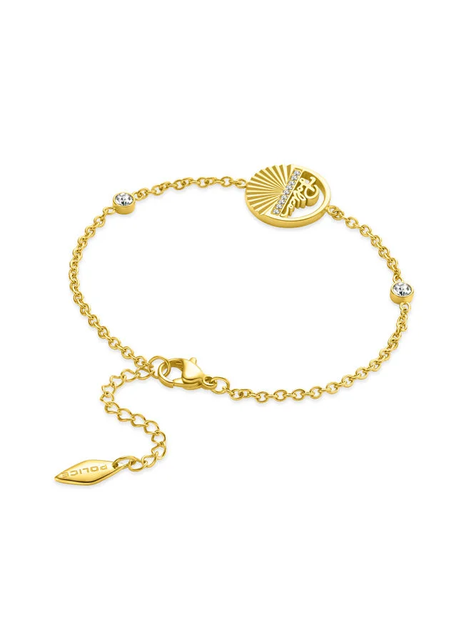 POLICE Seashell Bracelet for Women Gold Plating with crystalsPEJLB0002802