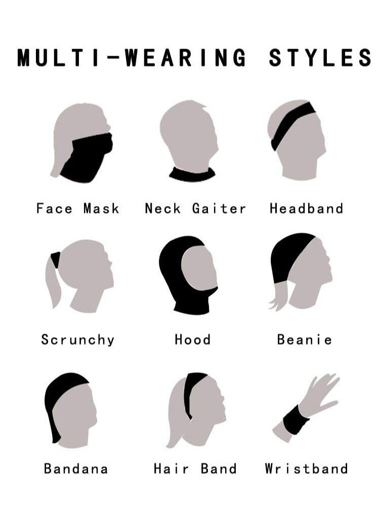 أوزيغالور 2 عبوة جراميق صيفية للحماية من الأشعة فوق البنفسجية المبردة للرقبة: أغطية للوجه قابلة للتنفس وواقية من أشعة الشمس وأوشحة باندانا. - Image 5