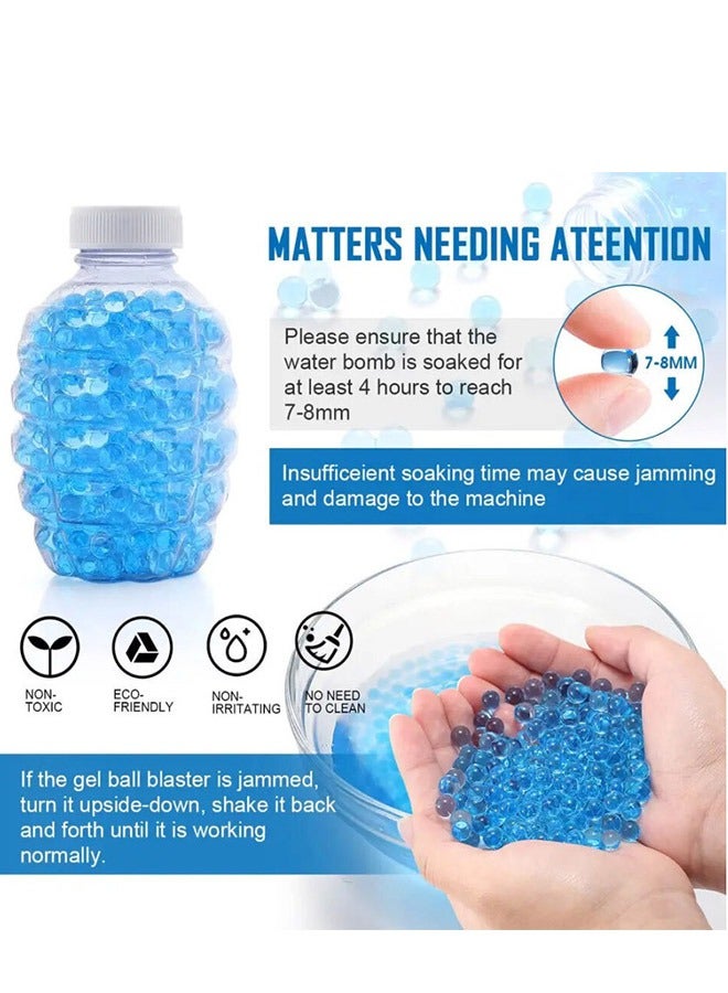 Gel Water Beads (50000pcs), 7-8mm Orbeez Water Balls ,Jelly Crystal Beads for Guntoy and Home Decoration  - Image 3