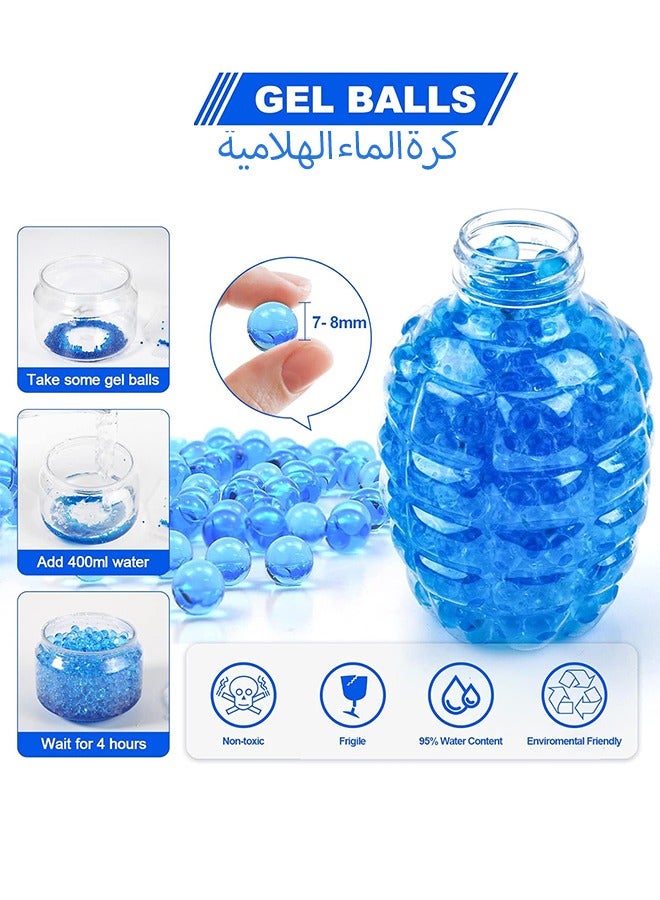 Gel Water Beads (50000pcs), 7-8mm Orbeez Water Balls ,Jelly Crystal Beads for Guntoy and Home Decoration  - Image 2