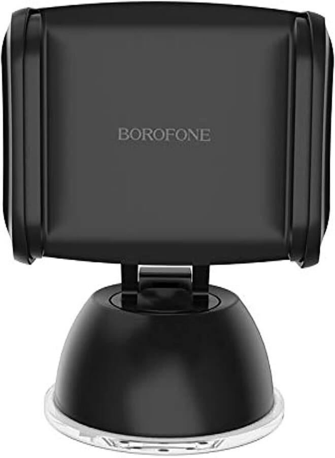 Borofone bh4 joydock suction cup car phone holder - black