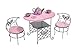 Badger Basket Elegant Tea Time Metal Doll Table and Chair Set with Accessories for 18 to 20Inch Dolls  Perfect for Playtime Tea Parties - Image 4