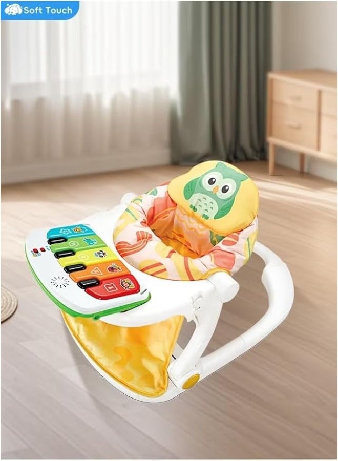 تيبيبي مقعد أرضي موسيقي للأطفال من Tiibaby 68187 مع بيانو مضيء، تصميم قابل للطي - Image 1