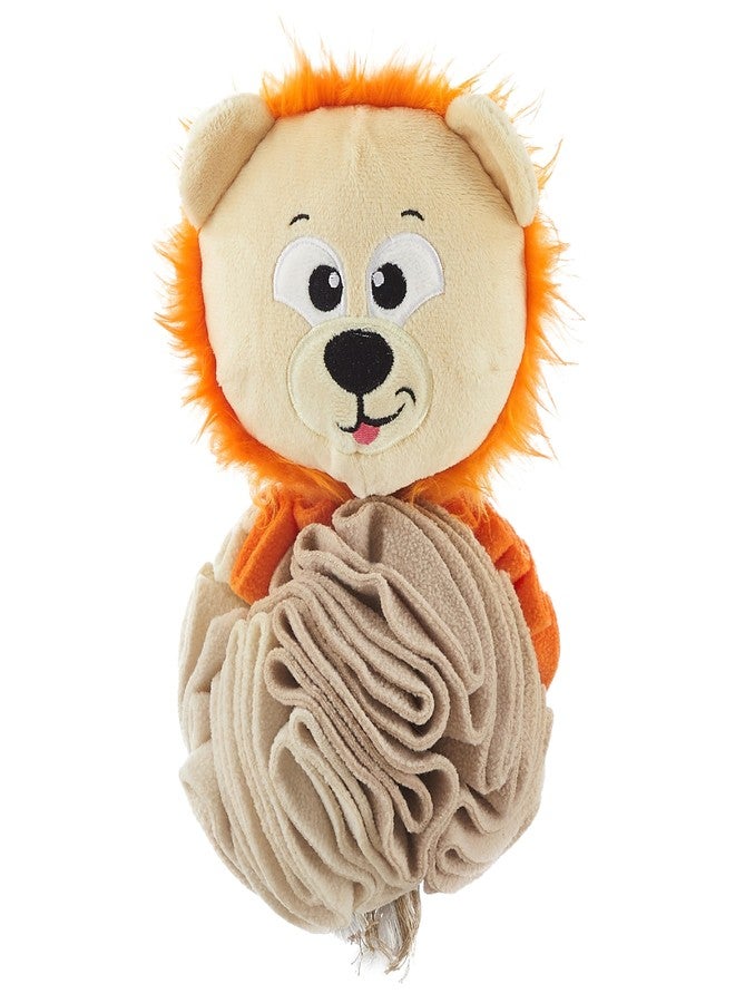 Outward Hound by Nina Ottosson Stuff N' Snuffle Plush Snuffle Ball Dog Puzzle, Lion, Multicolored - Image 1