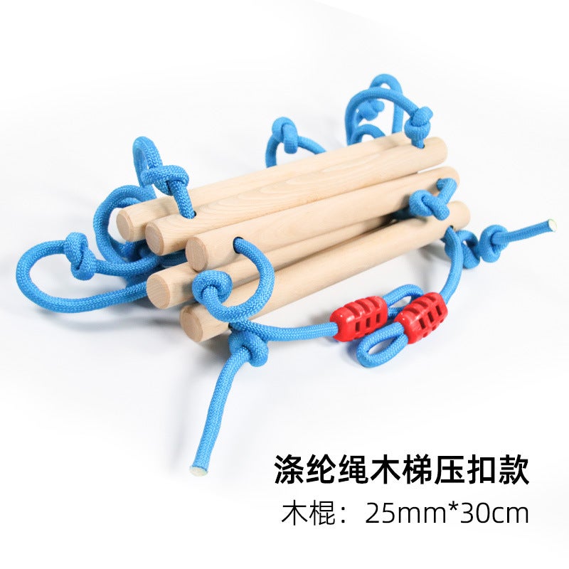 Children'S Ladder Indoor And Outdoor Children'S Ladder Walking Flat Belt Toy Plastic Wooden Soft Ladder Connection Belt - Image 5