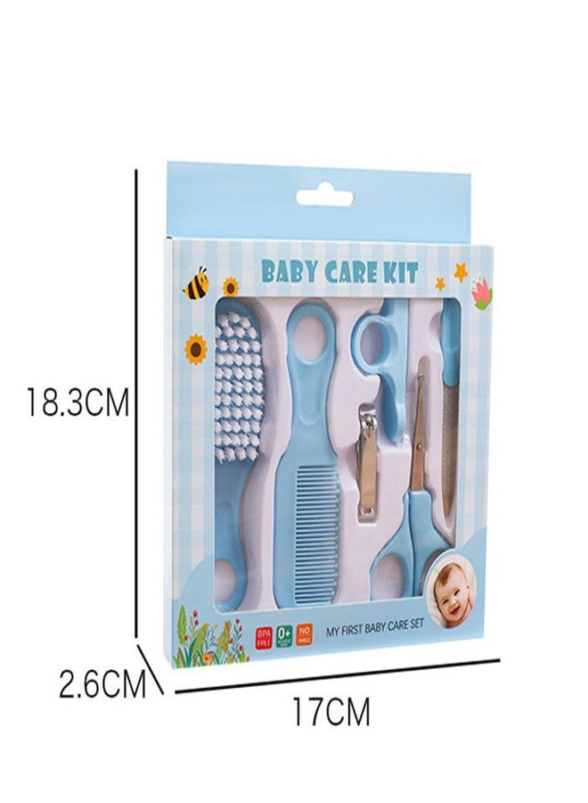 FIMALIA Baby Healthcare Kit, Blue – Infant Care and Grooming Kit, Includes Thermometer, Nail Clippers, Soft Brush, Comb, Nasal Aspirator, Safe, Durable, Portable and Convenient for Travel - Image 4