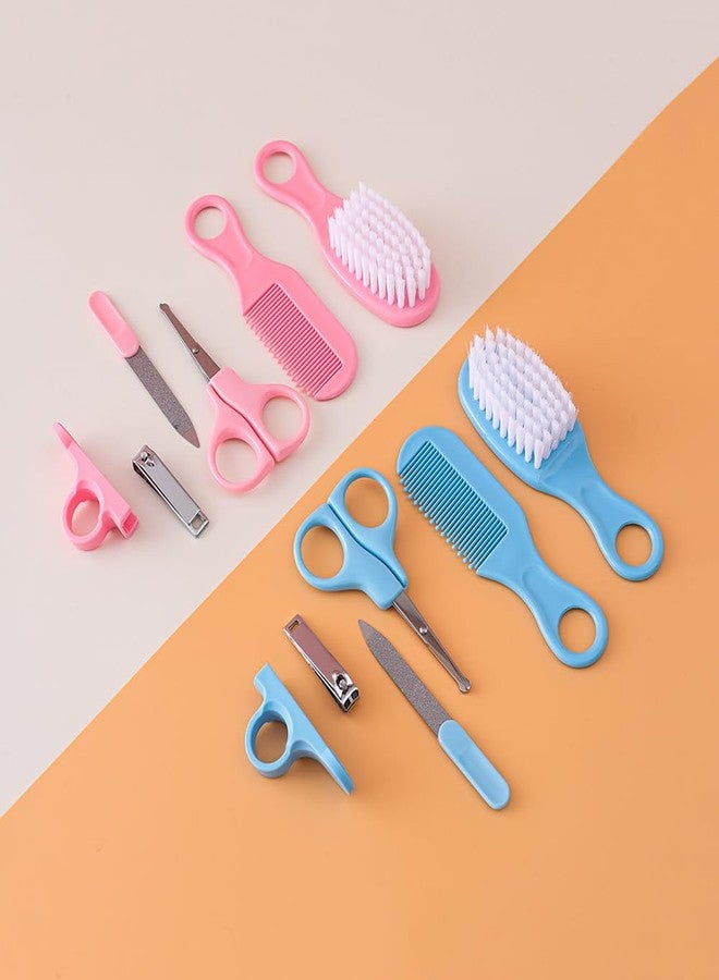 FIMALIA Baby Healthcare Kit, Blue – Infant Care and Grooming Kit, Includes Thermometer, Nail Clippers, Soft Brush, Comb, Nasal Aspirator, Safe, Durable, Portable and Convenient for Travel - Image 3