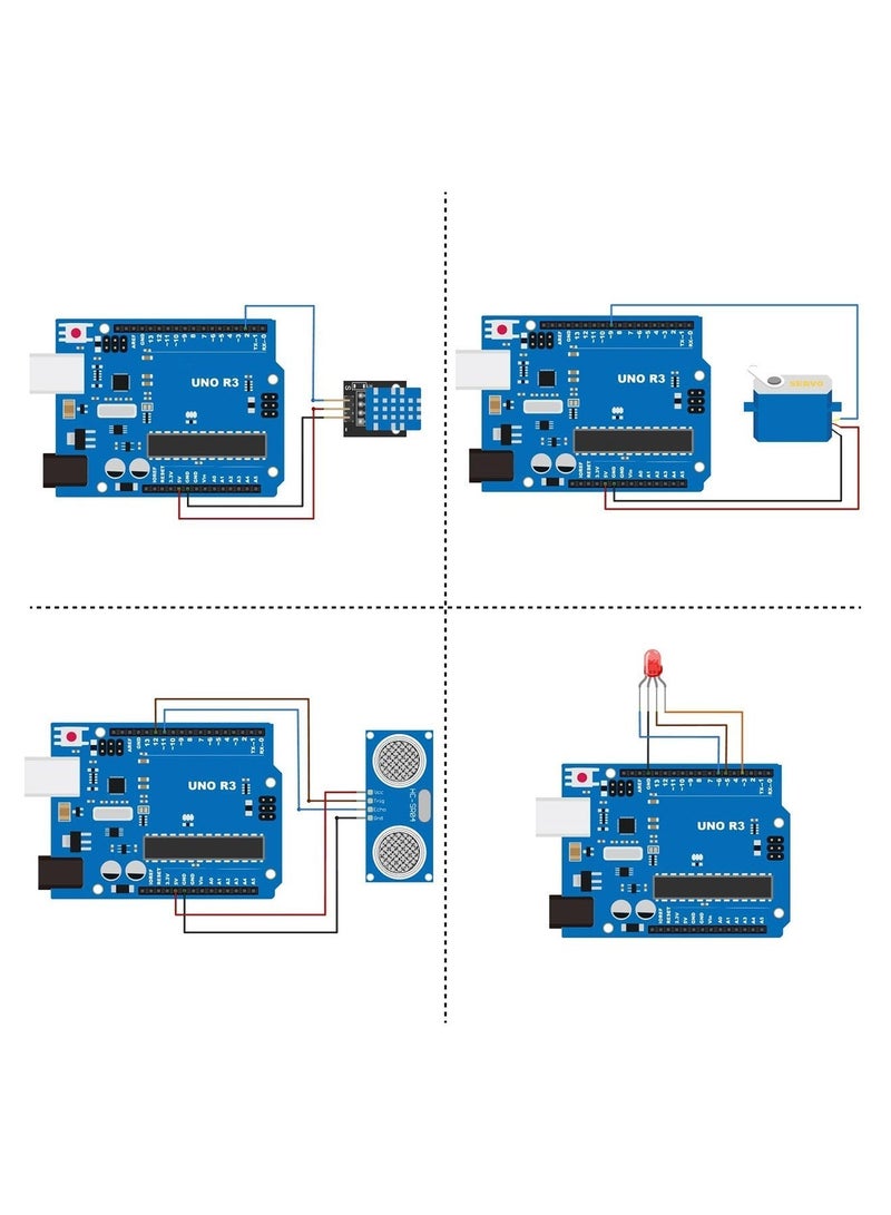 Ump Arduino Kit,UNO R3 Project Super Starter Kit for R3 Mga2560 Mega328 Nano - Stepper Motor, LCD1602, Servo Motor, Relay, Prototype Shield, etc. for beginners of Arduino projects - Image 5