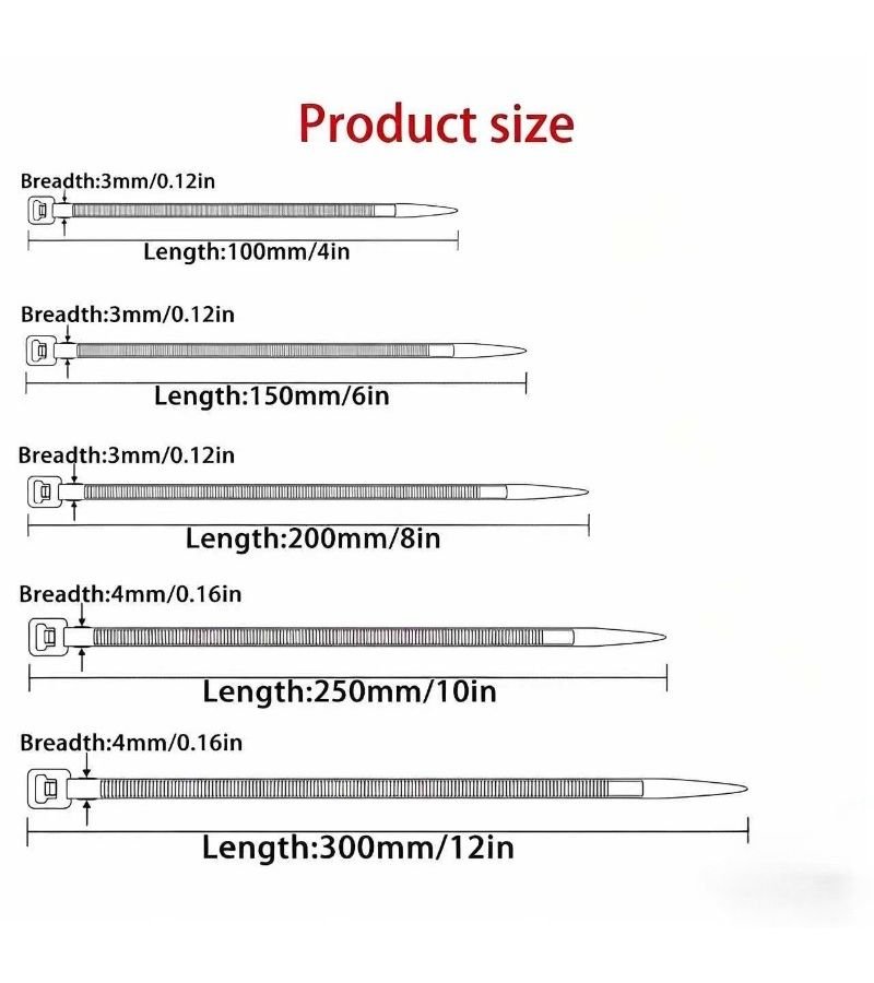 30 Pcs Assorted Color Nylon Securing Straps 0.3 X 20cm Durable Versatile for Equipment Plant Binding Electrical Wiring Package Sealing Home Outdoor Activities - Image 4