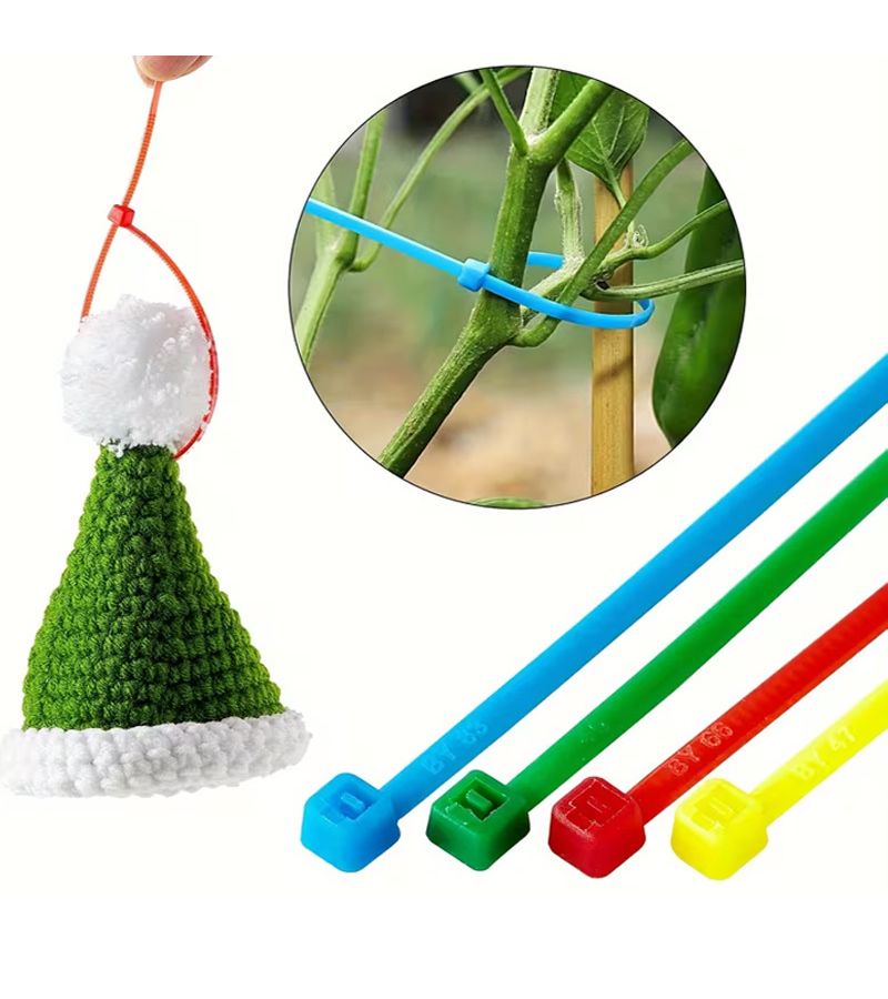 30 Pcs Assorted Color Nylon Securing Straps 0.3 X 20cm Durable Versatile for Equipment Plant Binding Electrical Wiring Package Sealing Home Outdoor Activities - Image 2