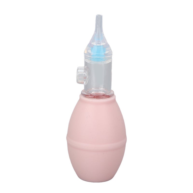Baby Nasal Aspirator Silicone Double Valve Backflow Prevention Strong Suction - Portable Mini Nose Cleaner for Newborns Toddlers - Image 2