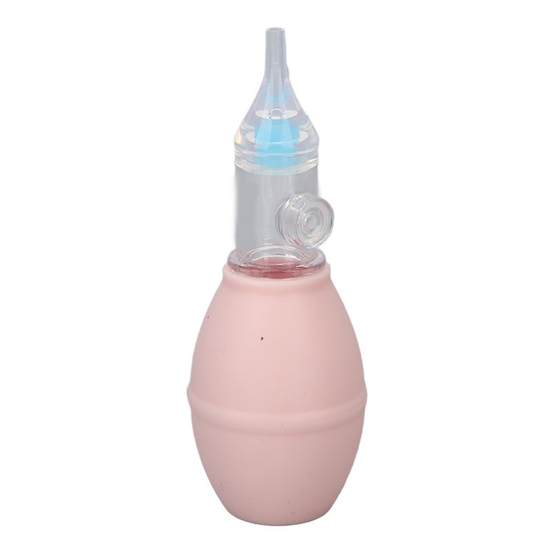 Baby Nasal Aspirator Silicone Double Valve Backflow Prevention Strong Suction - Portable Mini Nose Cleaner for Newborns Toddlers - Image 3
