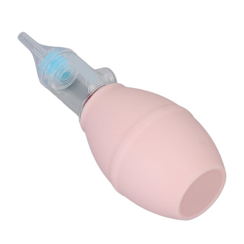 Baby Nasal Aspirator Silicone Double Valve Backflow Prevention Strong Suction - Portable Mini Nose Cleaner for Newborns Toddlers - Image 5