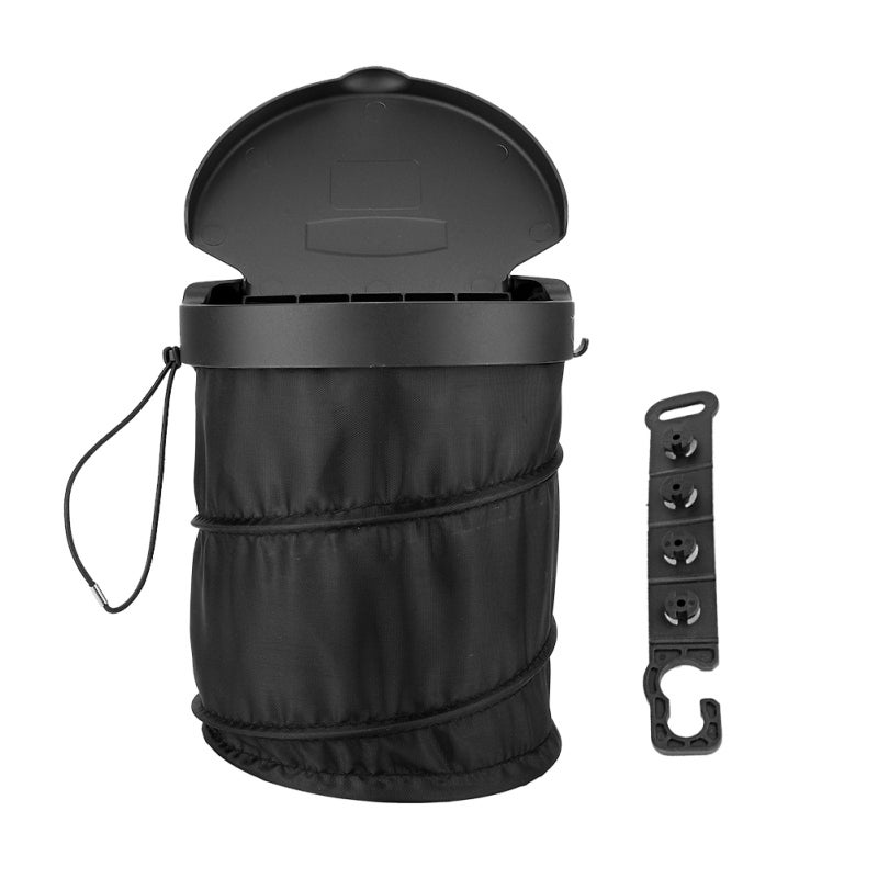 Car Trash Can Oxford Cloth Leakproof Foldable Trash Bin - Durable Easy Clean Car Garbage Bag for Vehicle Organization - Image 1