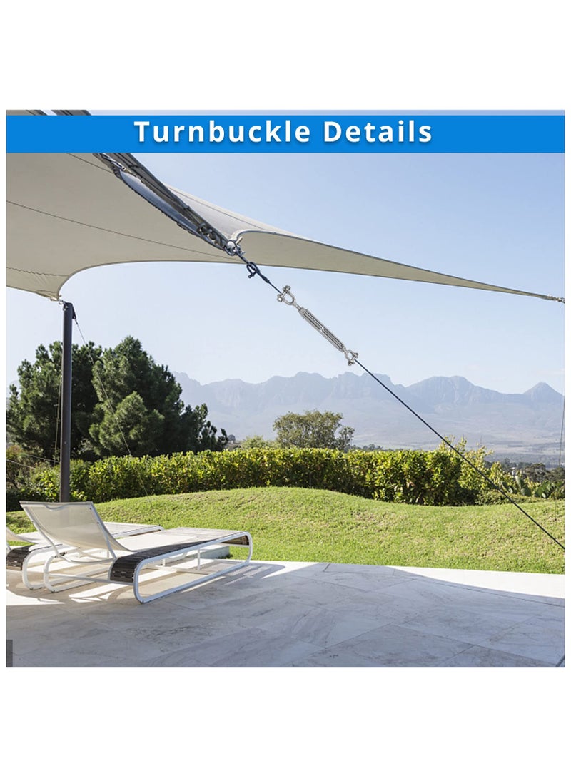 Hot Dipped Galvanized Steel Jaw and Jaw Turnbuckle - Heavy Duty Turnbuckle Closed Body Jaw, 1/2 Threaded Diameter x 18, 3500 lbs Working Load Limit - Durable, Weather Resistant for Wire Rope Cable - Image 5