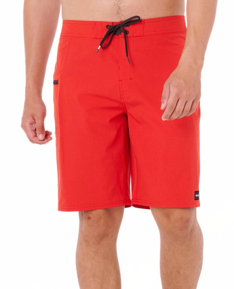 شورتات بورد ريب كيرل 21 سريعة الجفاف مع جيب للسباحة على الشاطئ وركوب الأمواج والأنشطة المائية خفيفة الوزن ومتينة حمراء