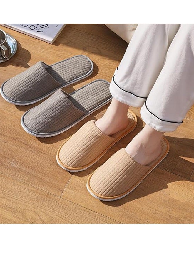 6 أزواج من النعال التي يمكن التخلص منها للضيوف يمكن غسلها وإعادة استخدامها كنساء رجال، منزل، في الداخل، الحمام، غرفة النوم، فندق، النعال العروس - Image 3