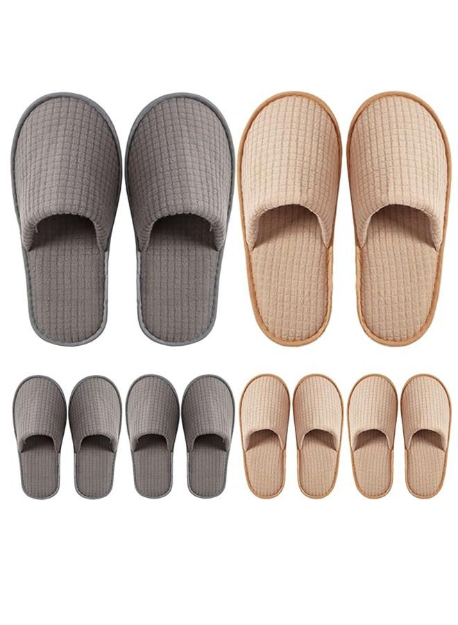 6 أزواج من النعال التي يمكن التخلص منها للضيوف يمكن غسلها وإعادة استخدامها كنساء رجال، منزل، في الداخل، الحمام، غرفة النوم، فندق، النعال العروس - Image 1