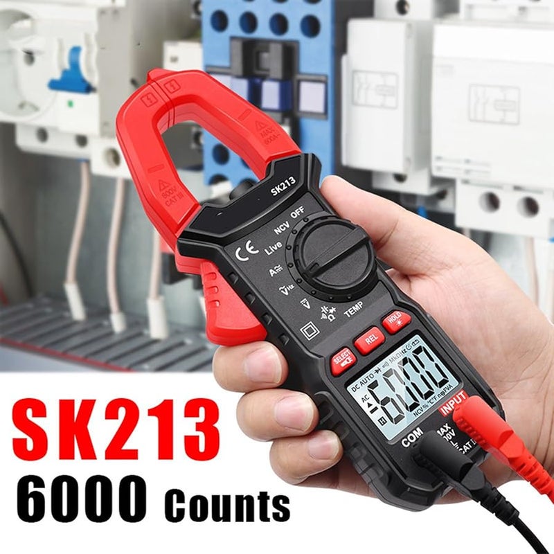 SK213 مقياس الملقط الرقمي 25 مم فتحة الفك متعدد القياسات للكهربائيين والمهندسين - Image 3