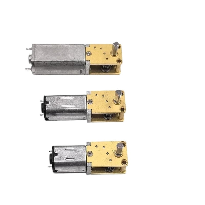 N30 علبة تروس دودية بجميع أجزائها معدنية، عمود خرج بزاوية قائمة، سرعة 50-200 دورة في الدقيقة، 3 فولت - 12 فولت، مشغل إلكتروني - Image 2