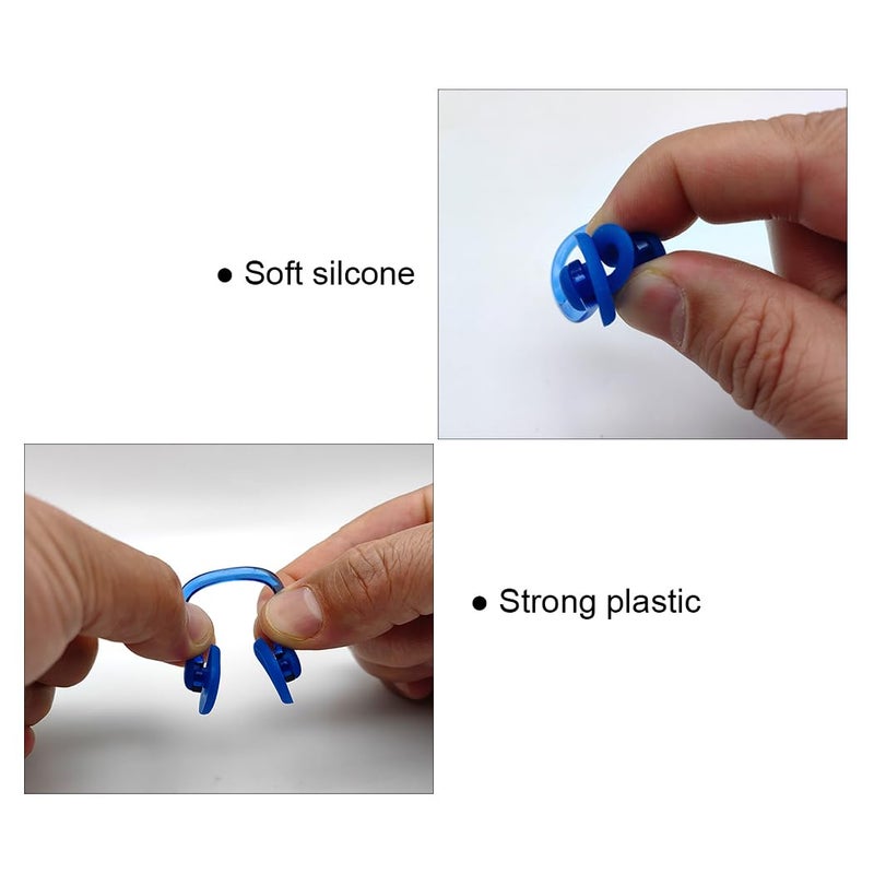 Zooshine 12 PCS Waterproof Swimming Nose Clip Silica Gel Swim Nose Plug for Kids and Adults with Bright Color - Image 2