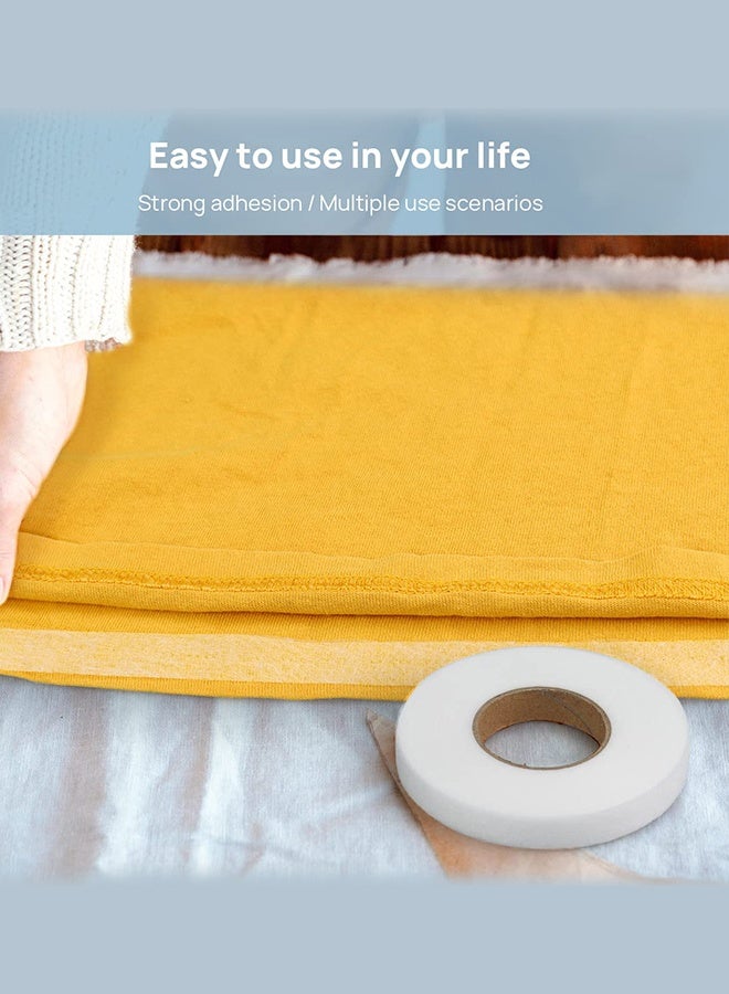 Sweet Life 70 Yards Hemming Tape, 0.79 inch Iron Hemming Tape, 0.79 Rolls Iron on Tape for Hemming,Hem Tape No Sewing, Fusible Tape Adhesive Wonder Web for Curtain, Pants, Clothes (Black+White) - Image 5