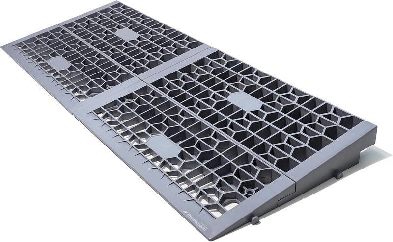 Ruedamann Gray Modular Threshold Ramps for Wheelchairs