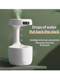 Cool Baby COOLBABY 800ML Air Humidifier Home Anti Gravity Water Droplets Ultrasonic Cool Mist Maker Fogger with LED Display Office Bedroom Desktop  - Image 3