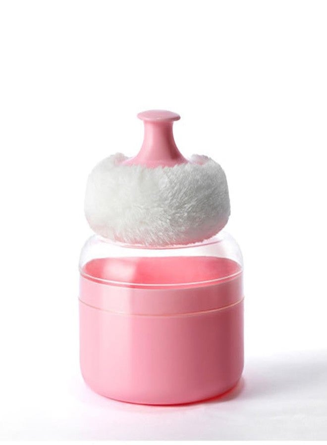 Luzen 3Pcs Ultra Soft Fluffy Powder Puffs Round Face Body Cosmetic Powder Puff Loose Powder Puffs with Handle Beauty Puff Sponge, Pink - Image 5