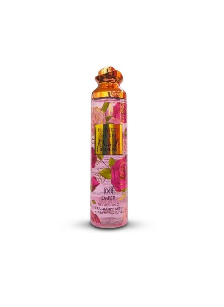 Emper Flower's Secret Pink Bloom Body Mist For Women 250ml  - Image 1