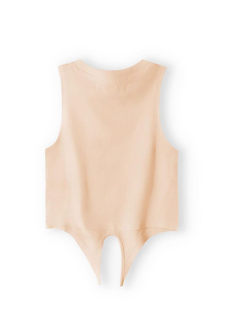 MINOTI Teen Girls Sleeveless Top with Front Tie  - Image 3
