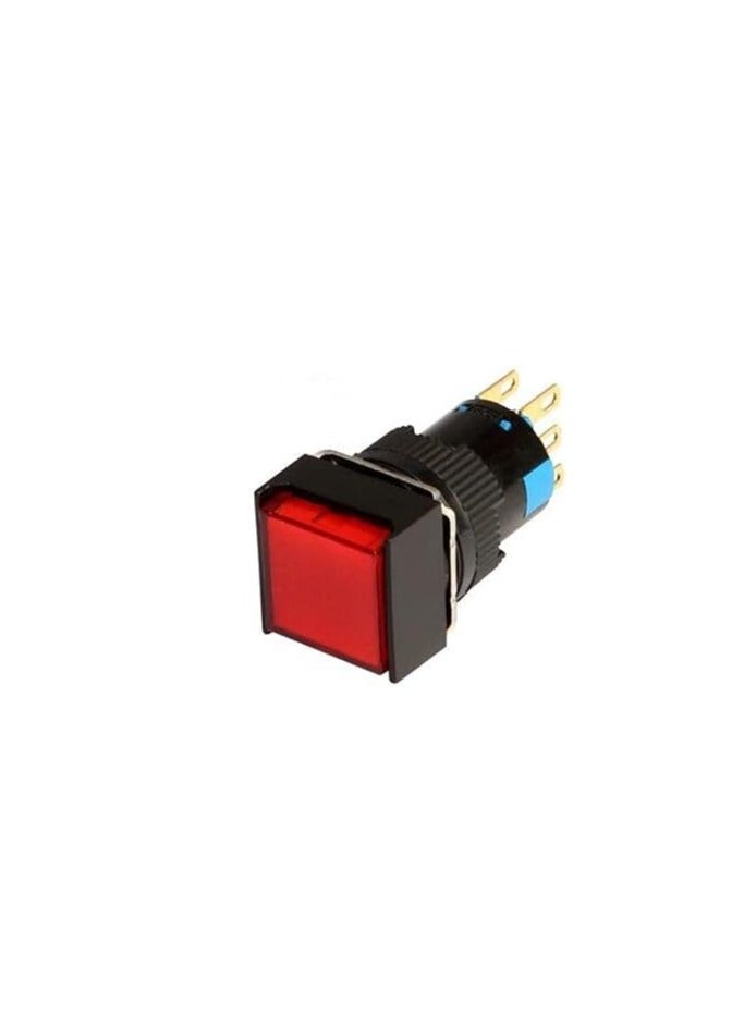 KNP KNP AP16J Red Reset Square No Indicator is a robust and reliable reset switch designed for various applications requiring a manual reset feature Its square design without an indicator makes it a clean and unobtrusive addition to control panels and equipment.  - Image 3