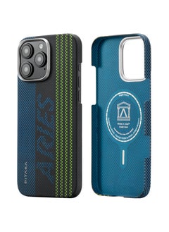 PITAKA pitaka for iPhone 16 Pro Max Case Compatible with MagSafe, Thin & Light Case iPhone 16 Pro Max with a Caseless Feel, Glow in The Dark, 1500D Aramid Fiber Woven Luminous Tactile Woven Case - Credit card  - Image 2