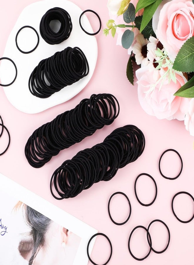 Canlierr 2000 Pcs Elastics Hair Ties Bulk Ponytail Holders Hair Bands Small Elastic Band Accessories for Women Men Straight Thick Curly (3 mm) - Image 4
