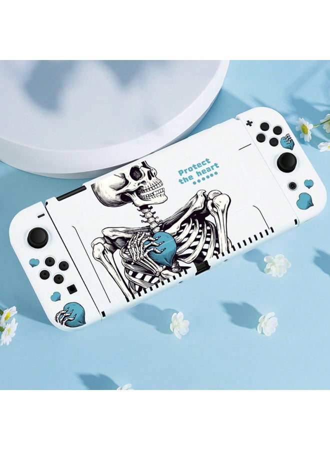 Nintendo Switch Protective Case Halloween Skull Nsoled Split Silicone Soft Handle Swich Hard Case 