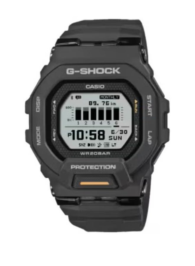 G-SHOCK Casio G-shock GBD-200-1A1DR Digital Black Resin Band Men's Watch - Image 1