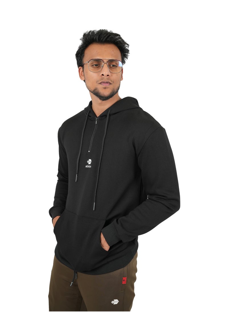 Abitos Men’s Cotton Sweatshirt Hoodie – Comfortable Pull-Over for Winter  - Image 1