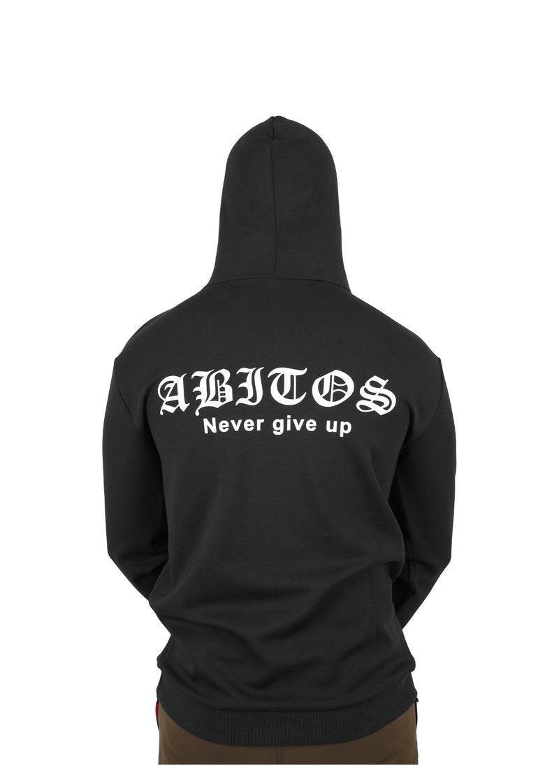 Abitos Men’s Cotton Sweatshirt Hoodie – Comfortable Pull-Over for Winter  - Image 3