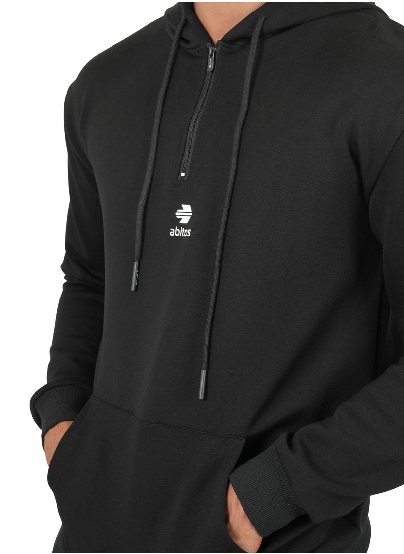 Abitos Men’s Cotton Sweatshirt Hoodie – Comfortable Pull-Over for Winter  - Image 4
