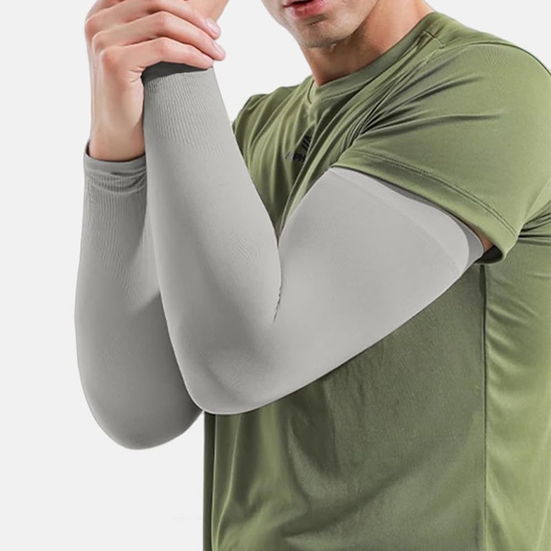 EGOFLEX Arm Sleeves for Men and Women Compression UV Sun Protection Tattoo Cover Up Baseball Basketball Football Golf Running - Image 2