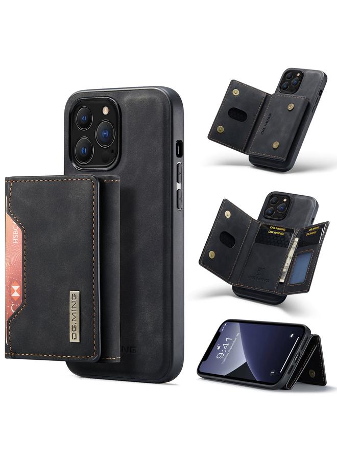 The Bros Case For iPhone 13 Pro Max M2 Series 3-Fold Card Bag Shockproof Case with Wallet & Holder Function