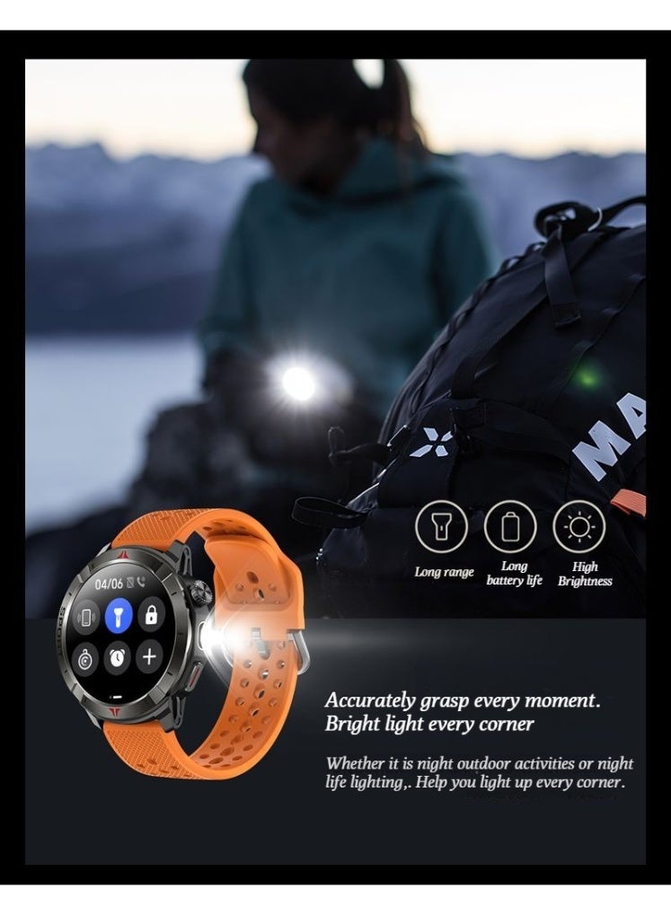 NORTH EDGE sports pace GPS track Bluetooth call heart rate oxygen sensor mountain running smart watch - Image 5