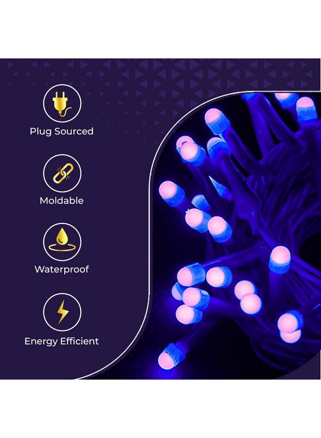 Lexton 40 LED Power Pixel Serial String/Fairy Light | Plug Sourced | Suitable for Home & Outdoor Decoration, Diwali, Christmas, Ramadan, Wedding, Party, Festival (Pack of 5, Blue) - Image 3