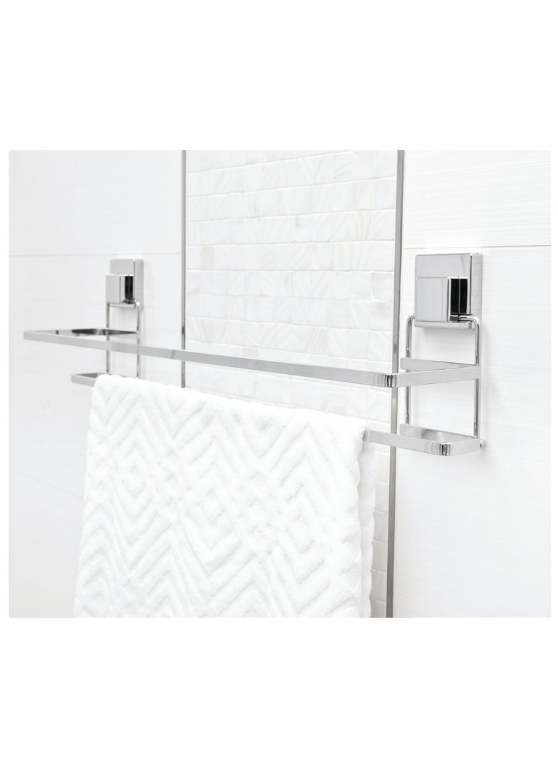 SMARTLOC - Smart Lock Bathroom Towel Hanger: Premium Stainless Steel Wall-Mount Towel Holder | Double Rack Bar | Wall-Mount Towel Rail | Heavy-Duty Towel Organizer (45cm) - Image 1